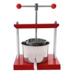 Cheese Tincture Herb Fruit Wine Manual Press Fruit Wine Cider Press Grape Crusher Juice Maker Juicer Stainless Steel Easy To Cle