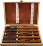 Tork Craft Chisel Set Wood Turning 300MM Hss 5 Piece Wood Case