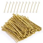100PCS PACK Secure Hold Golden Bobby Pins For Women And - 1 2 5 10 Packs Of Blonde Hair Clips For Bobs And Buns