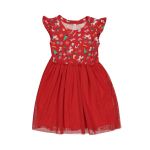 Older Girl Christmas Mesh Dress