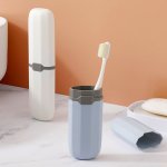 Hypoallergenic Travel Toothbrush & Toothpaste Holder - Portable Storage Case With Pencil Cup For Camping Hiking & Outdoor Advent