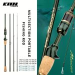 Travel Fishing Rod Spinning casting Carbon Fiber Rod 1.8M 2.1M 2.4M Portable Fishing Tackle