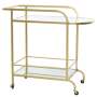 Goldair Gold Mirror Drinks Trolley
