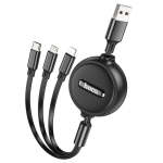 Hoco X75 - 3 In 1 Pull Cable - 2A