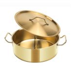 Stainless Steel Divided Hot Pot Hot Pot With Divider Dual Sided Stainless Steel Hot Pot Two Flavor Soup Pot Shabu Shabu Pot Mand