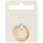 Supreme Accessori 3PK Pearl Ring Set Gold