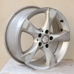 17" 5 112 7.5J Satin Silver Single Alloy Wheel Cracked - Autostyle Motorsport South Africa