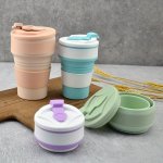 Silicone Collapsible Travel Cup - Set Of 1 Portable Folding Coffee & Water Mug For Outdoor Camping Sports Bpa Free Leakproof 11.