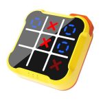 Visrefur Tic Tac Toe Game 3-IN-1 Game Machine Handheld Electronic Puzzle Games Portable Travel Game For Trip Office Break Queue