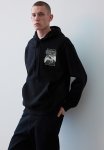 Regular Fit Hoodie - Black Multi