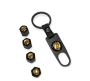 Air Valve Caps And Key Ring Set For Porsche