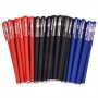 10PCS Gel Pen Set For Students & Office - Smooth Writing Quick-dry Ink In Red Black Water & Carbon Colors