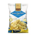 Black Pepper Banana Chips Mari Kela Wafers 270G - Crispy Fried Plantain Slices For Tea Time Snacking Seasoned With Crushed Black