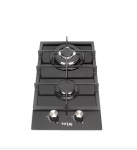 Totai 30CM Gas On Glass Domino Hob – Black 03 TS2BNRGG