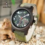 Luxury Chronograph Military Camo Style Quartz Watch