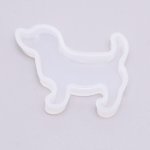 Ghost White Silicone Mould Plain Dog 48X38X7MM