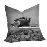 Shipwreck West Coast Black White Square Tablecloth By Fanie Heymans