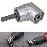 Electric Bit Right Angle Hexagon Shank Black Alloy Steel Screwdriver 105-DEGREE Short Turning Bit
