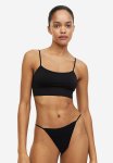 Seamless Padded Bralette - Black