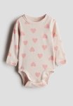 Long-sleeved Bodysuit - Pink