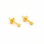MINI April Crystal Gold Plated 2MM