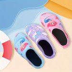 Unisex Kid's Mermaid Pattern Bare Water Socks Breathable Quick Dry Non Slip For Boy's & Girl's Summer Beach Walking pool Swimmin