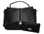 Fino BK-117 + 5696 Faux Leather Elegant Satchel Handbag With Purse Set