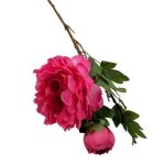 Peony 3 Head 60CM - Dark Pink