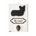 Precious Pets Wooden Lead leash Holder 10CM X 15CM