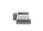 Sofa Daybed L Faux Fur Grey