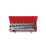Socket Set 24PC 3 4" Combination Metric & Sae