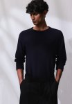 Regular Fit Textured Jersey Top - Dark Blue