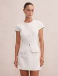 Ellie Petite Mod Mandarin Jacket - 16 Porcelain Set