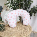 Feeding Pillow Cover Big Pink Dots Precious Giraffe Rainbow Set