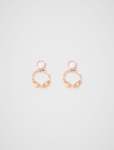 Hailey Hoop Pearl Drop Earrings - 0 Pearl gold
