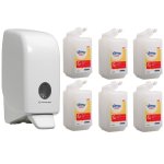 Aquarius - Wall Mounted Hand Cleanser Dispenser & Refill - Combo Kit