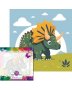 Paint By Number Kids Diy Kit 20X20 Dinosaurs Triceratops In PLAINS-15C