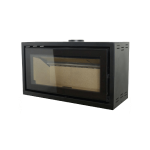 Firescape 1060 Slow Combustion Double Sided Freestanding Fireplace Without Log Box