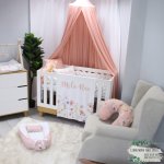 Hanging Tent Canopy Soft Coral Pink Solid Material