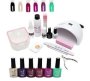 High Quality Uv/led Glam Gel Nail Polish Starter & Soak Off Kit - Set Of 19 Indigo Indigo