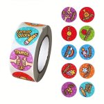 500PCS Encouragement Stickers Reward Labels Suitable For Classrooms Adults Home Schools Handmade Self-adhesive Labels