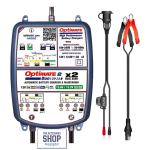 Optimate 2 Duo X 2 Bank 5-STEP 12V 12.8V 2A Sealed Battery Maintainer X2