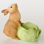 Standing Bunny With Cabbage Planter 25X25X15CM