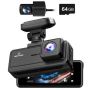 A8 2CH 4K Touch Dash Cam With Wifi Gps Front & Rear