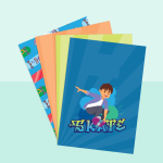 Sticky Sleeves Covered Books - Skaterboy Mix Pack - A4 Hard Cover 192P