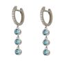 Antia Earring With Aquamarine Swarovski Crystal