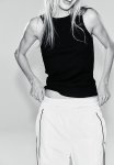 Ribbed Vest Top - Black