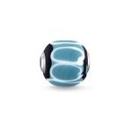 Bead Glass Bead Turquoise Black White