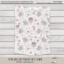 Personalised Fleece Blanket Pink And Grey Bunny Soft Flower