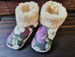 Baby Booties - Genuine Leather - XL - 18 To 24 Months Zebra